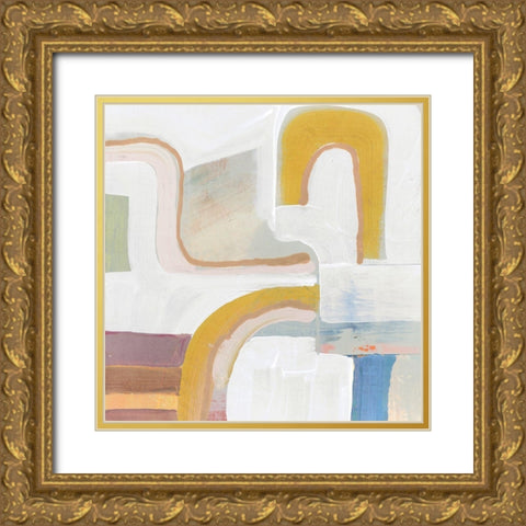 Together Again I Gold Ornate Wood Framed Art Print with Double Matting by Cartissi