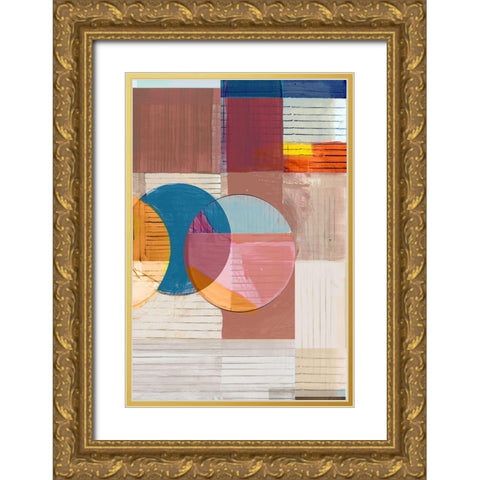 Candy Love II Gold Ornate Wood Framed Art Print with Double Matting by Cartissi