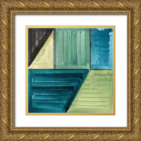 In the Suburbs I  Gold Ornate Wood Framed Art Print with Double Matting by Cartissi