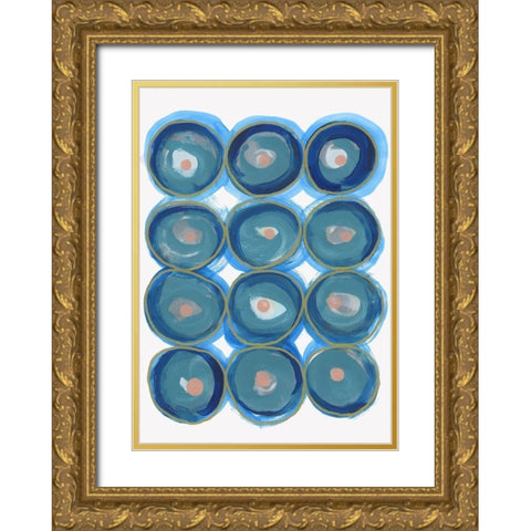 Forever and Always I  Gold Ornate Wood Framed Art Print with Double Matting by Cartissi