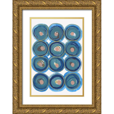 Forever and Always II  Gold Ornate Wood Framed Art Print with Double Matting by Cartissi