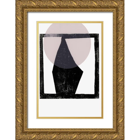 Blushing Aura  Gold Ornate Wood Framed Art Print with Double Matting by Cartissi