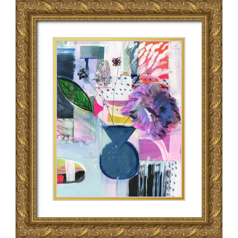 Vivid Moment II Gold Ornate Wood Framed Art Print with Double Matting by Cartissi