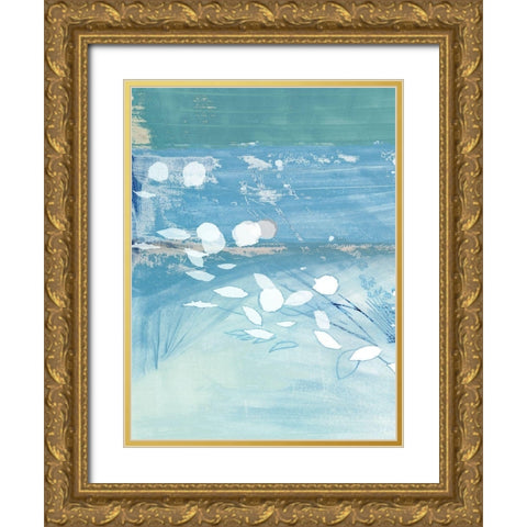 Dried Bouquet Heaven I Gold Ornate Wood Framed Art Print with Double Matting by Cartissi