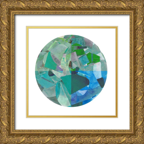 New Millennium I Gold Ornate Wood Framed Art Print with Double Matting by Cartissi
