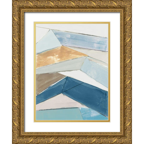 Sailors Cliffs II  Gold Ornate Wood Framed Art Print with Double Matting by Cartissi