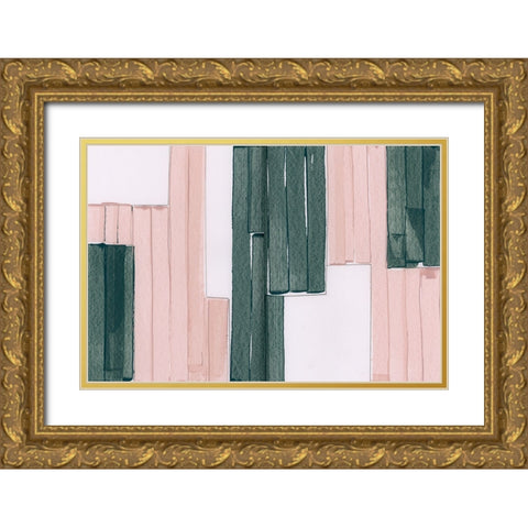 Stop Motion Gold Ornate Wood Framed Art Print with Double Matting by Cartissi