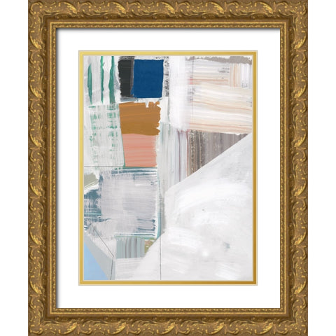 Buildings I Gold Ornate Wood Framed Art Print with Double Matting by Cartissi