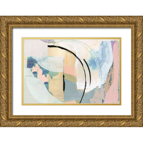 Californa Love II Gold Ornate Wood Framed Art Print with Double Matting by Cartissi