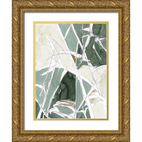 Blink White Gold II Gold Ornate Wood Framed Art Print with Double Matting by Cartissi
