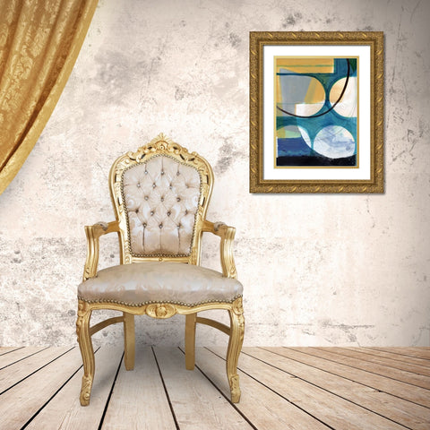 Promenades II Gold Ornate Wood Framed Art Print with Double Matting by Cartissi