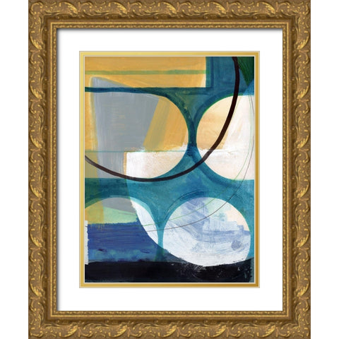 Promenades II Gold Ornate Wood Framed Art Print with Double Matting by Cartissi