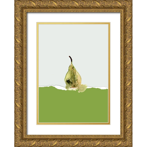 Fruit Contrast II Gold Ornate Wood Framed Art Print with Double Matting by Cartissi