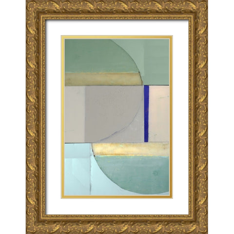 Signals I Gold Ornate Wood Framed Art Print with Double Matting by Cartissi