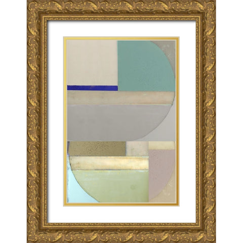 Signals II Gold Ornate Wood Framed Art Print with Double Matting by Cartissi