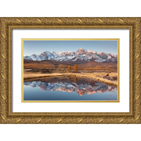 Taranin - Autumn Kurkurek Gold Ornate Wood Framed Art Print with Double Matting by 1x
