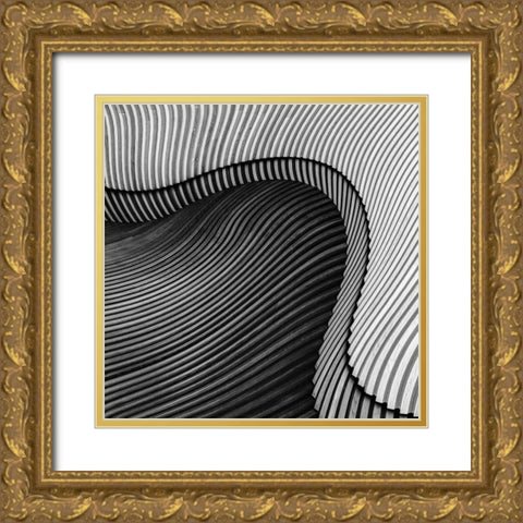 Sea Shore  Gold Ornate Wood Framed Art Print with Double Matting by Vangindertael