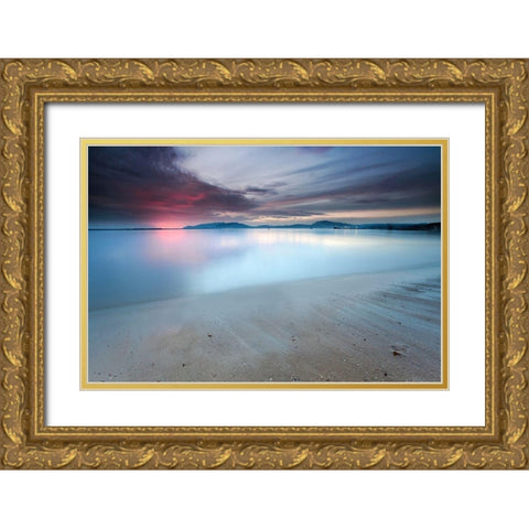 Read the signs Gold Ornate Wood Framed Art Print with Double Matting by David