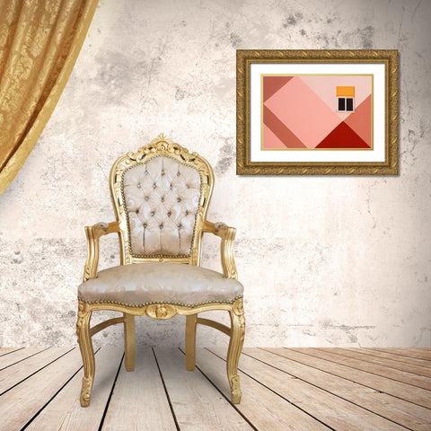 Untitled Gold Ornate Wood Framed Art Print with Double Matting by Schuster