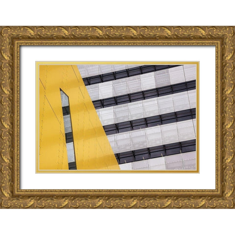 Continuation Gold Ornate Wood Framed Art Print with Double Matting by Hammer