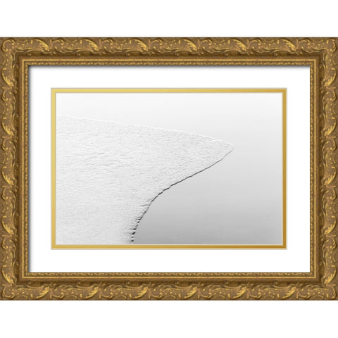 Ghesquiere - White Gold Ornate Wood Framed Art Print with Double Matting by 1x