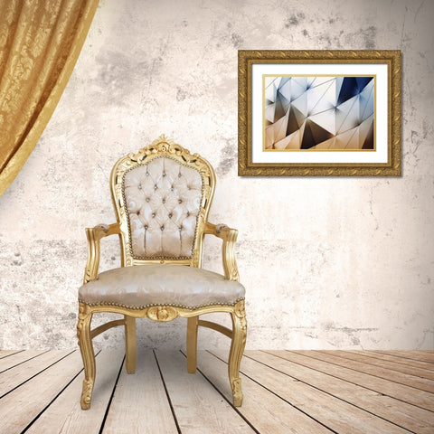 Trangles Art - Maastricht Gold Ornate Wood Framed Art Print with Double Matting by 1x