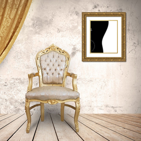 Guitar  Gold Ornate Wood Framed Art Print with Double Matting by Kala