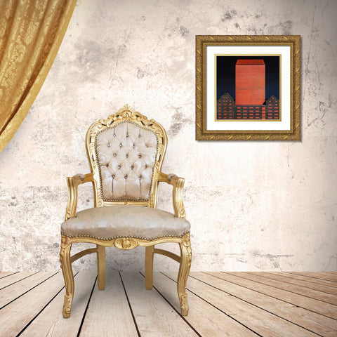 Sealed Gold Ornate Wood Framed Art Print with Double Matting by Hawerkamp