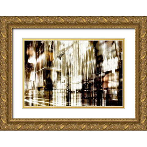 Intentions I Gold Ornate Wood Framed Art Print with Double Matting by YK Studios