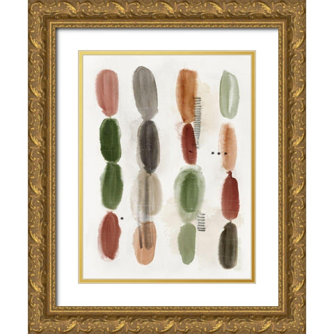 Stacked Pallets I  Gold Ornate Wood Framed Art Print with Double Matting by Hazel J