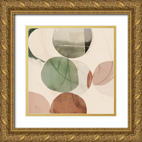 Swing II   Gold Ornate Wood Framed Art Print with Double Matting by Hazel J