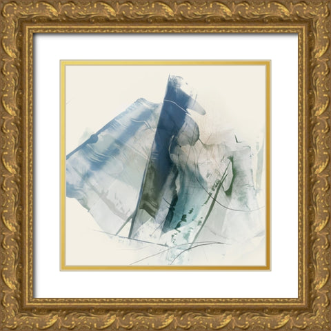 Rhythmic Radiance II Gold Ornate Wood Framed Art Print with Double Matting by Hazel J