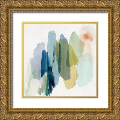 Dreams in Motion I Gold Ornate Wood Framed Art Print with Double Matting by Hazel J