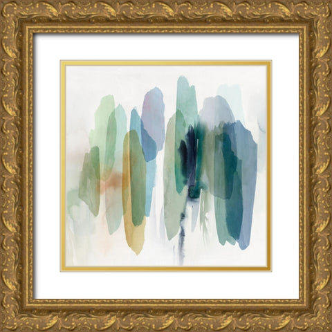 Dreams in Motion II Gold Ornate Wood Framed Art Print with Double Matting by Hazel J