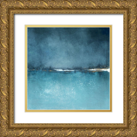 Ocean Dreaming I  Gold Ornate Wood Framed Art Print with Double Matting by Zalewski, Christine