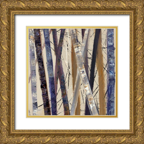Juxtapose II  Gold Ornate Wood Framed Art Print with Double Matting by Hoop, Fiona