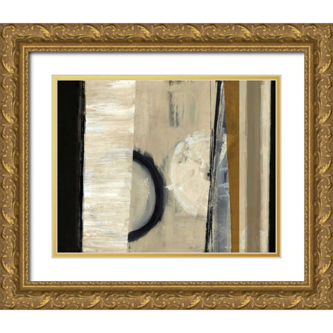 The Grey I Gold Ornate Wood Framed Art Print with Double Matting by Hoop, Fiona