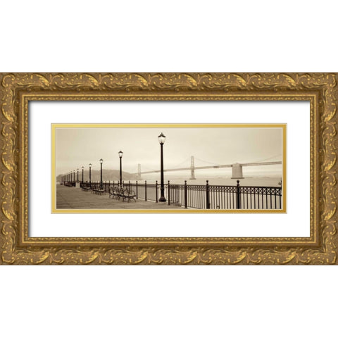 San Fran I Gold Ornate Wood Framed Art Print with Double Matting by Rezzonico, Carlo