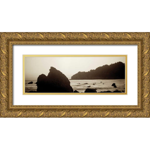 Blonde Summer Gold Ornate Wood Framed Art Print with Double Matting by Rezzonico, Carlo