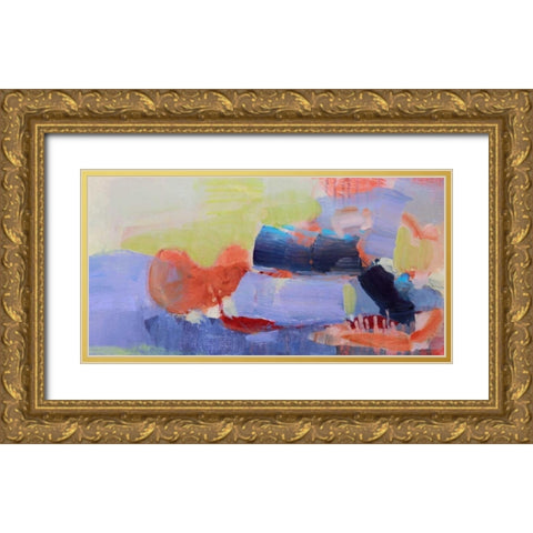 Fluttering My Way Through 2 Gold Ornate Wood Framed Art Print with Double Matting by Alattar, Lina