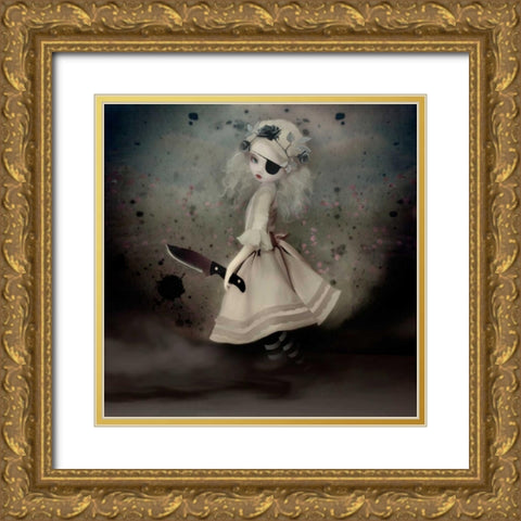 Broken Dawn Gold Ornate Wood Framed Art Print with Double Matting by Art and Ghosts