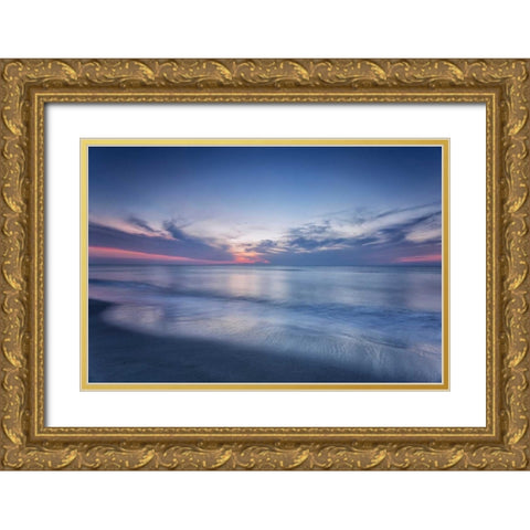 Atlantic Sunrise No. 7 Gold Ornate Wood Framed Art Print with Double Matting by Amoruso, Robert J.