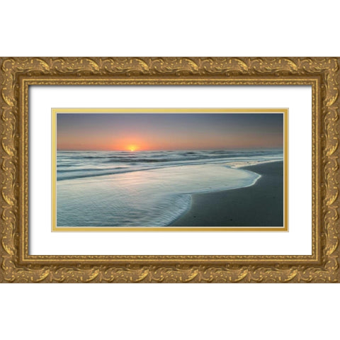 Atlantic Sunrise No. 8 Gold Ornate Wood Framed Art Print with Double Matting by Amoruso, Robert J.