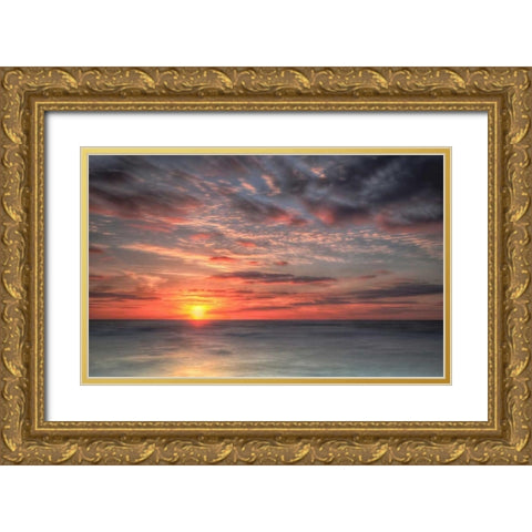 Atlantic Sunrise No. 9 Gold Ornate Wood Framed Art Print with Double Matting by Amoruso, Robert J.