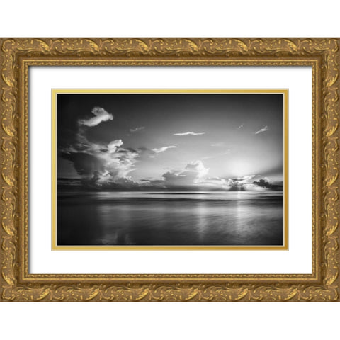 Atlantic Sunrise No. 27 Gold Ornate Wood Framed Art Print with Double Matting by Amoruso, Robert J.