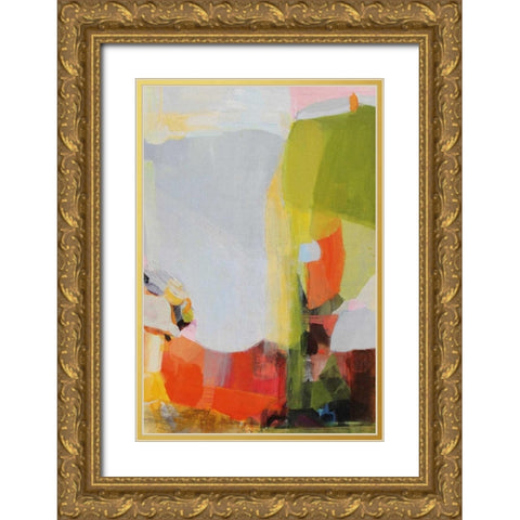 Gift of 65 Roses Gold Ornate Wood Framed Art Print with Double Matting by Alattar, Lina