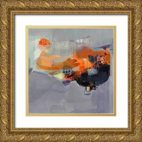 Carried Away Gold Ornate Wood Framed Art Print with Double Matting by Alattar, Lina