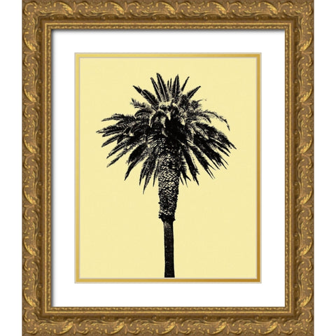 Palm Tree 1996 (Yellow) Gold Ornate Wood Framed Art Print with Double Matting by Asla, Erik