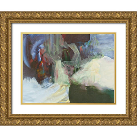 Ventana Boulders Gold Ornate Wood Framed Art Print with Double Matting by Arana, Emilia