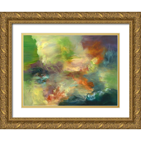 The Wild Braid Gold Ornate Wood Framed Art Print with Double Matting by Arana, Emilia